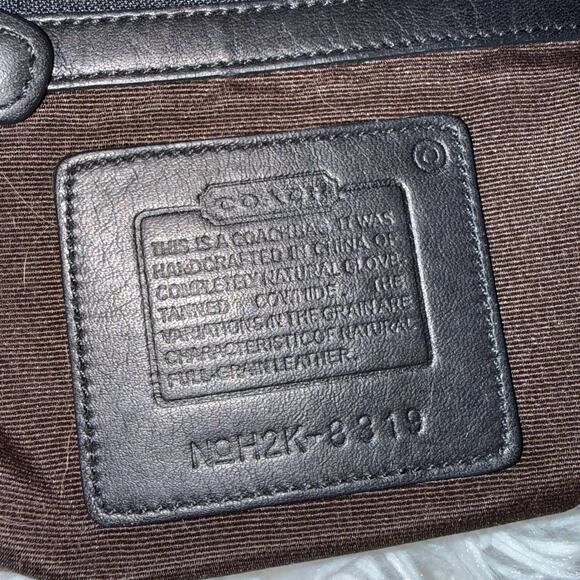 y2k COACH Vintage 2002 Black Mini Legacy 8319 Shoulder Bag Hobo - Picture 8 of 9